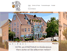 Tablet Screenshot of hotel-am-stadthaus.com